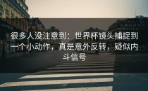 很多人没注意到：世界杯镜头捕捉到一个小动作，真是意外反转，疑似内斗信号