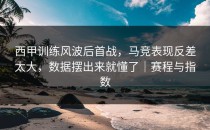 西甲训练风波后首战，马竞表现反差太大，数据摆出来就懂了｜赛程与指数