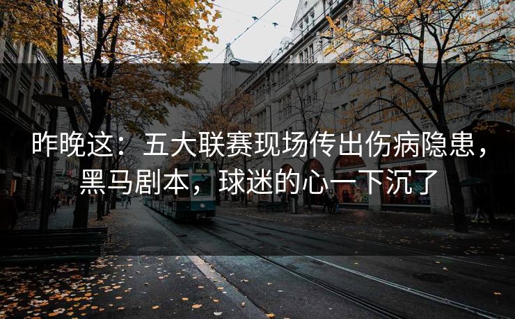 昨晚这：五大联赛现场传出伤病隐患，黑马剧本，球迷的心一下沉了  第1张